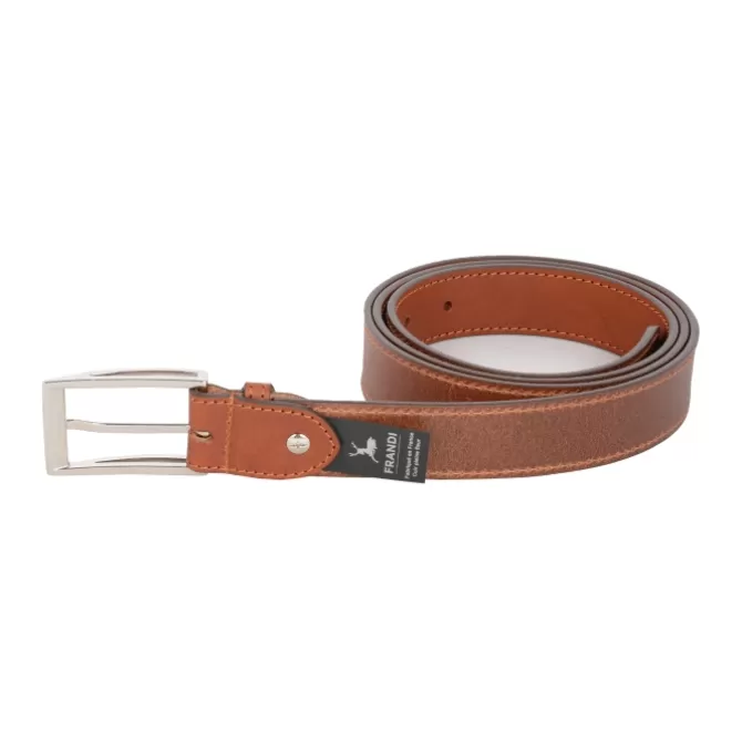 Online Ceinture en cuir cognac sans boucle – Élégance minimaliste pour homme | Homme Ceinture En Cuir