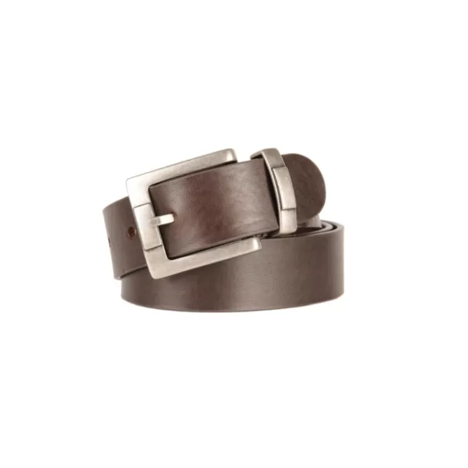 Sale Ceinture large pour homme en cuir marron | 85-105 cm | Cuir pleine fleur Homme Ceinture En Cuir