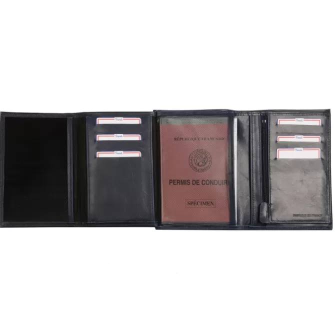 Discount Portefeuille 4 volets vintage en cuir - Homme Portefeuille Cuir
