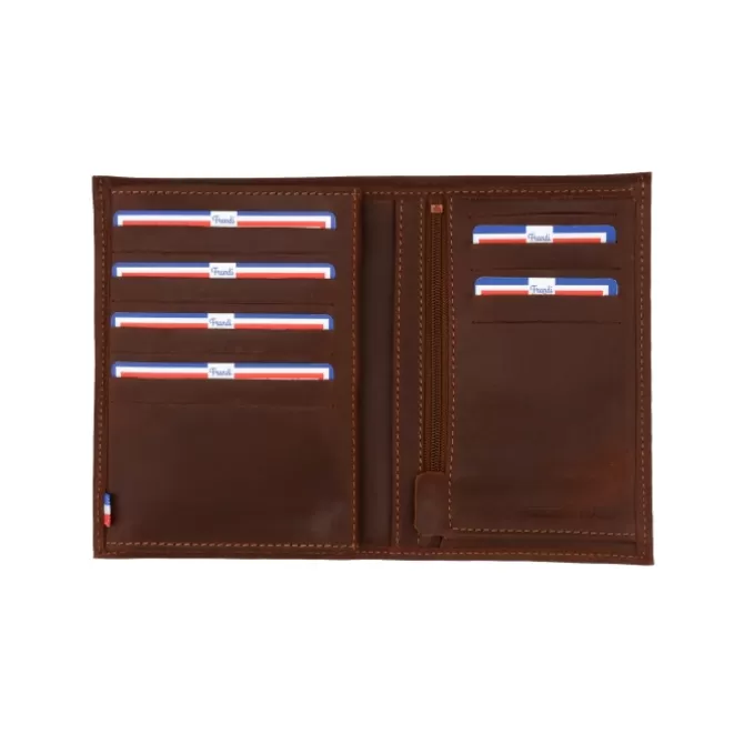 Discount Portefeuille 4 volets vintage en cuir - Homme Portefeuille Cuir