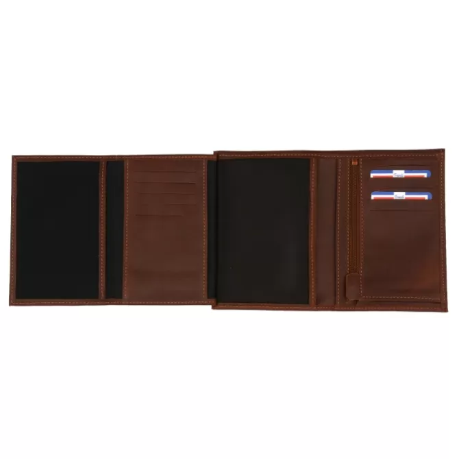Discount Portefeuille 4 volets vintage en cuir - Homme Portefeuille Cuir