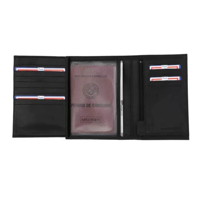 Discount Portefeuille 4 volets vintage en cuir - Homme Portefeuille Cuir