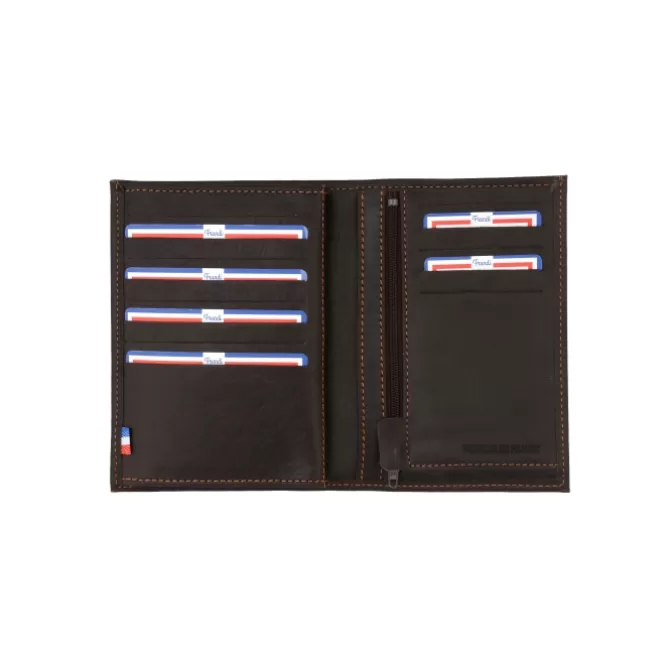 Discount Portefeuille 4 volets vintage en cuir - Homme Portefeuille Cuir