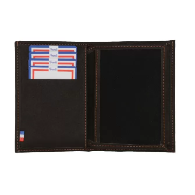 Cheap Portefeuille avec volet pour carte d'identité - Portefeuille 5939 Homme Portefeuille Cuir