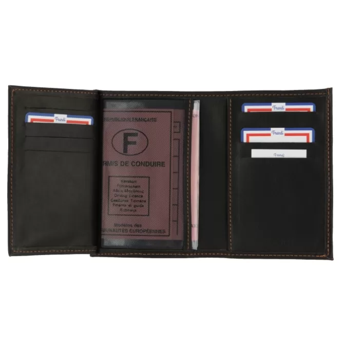 Online Portefeuille cuir - Portefeuille gold, marron ou noir - Homme Portefeuille Cuir
