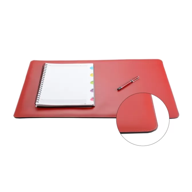 Online Sous main bureau cuir rouge, noir ou gris - Made in France Femme Sous-Main Bureau Cuir