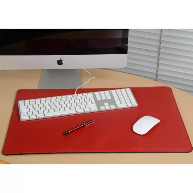 Online Sous main bureau cuir rouge, noir ou gris - Made in France Femme Sous-Main Bureau Cuir
